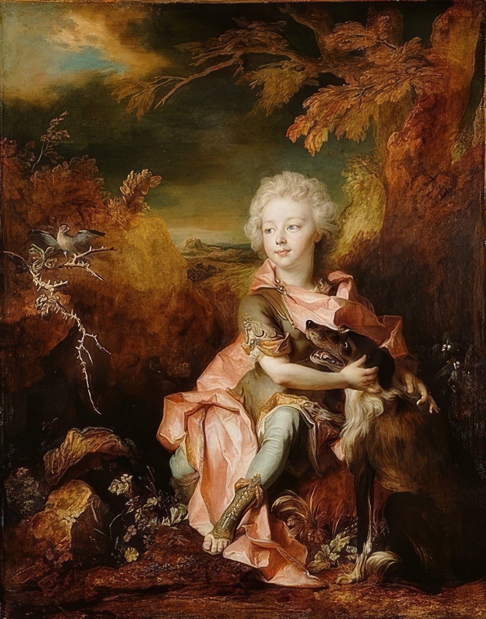 Retrato de um menino em traje. Por volta de 1710-1714 de Nicolas de Largillière