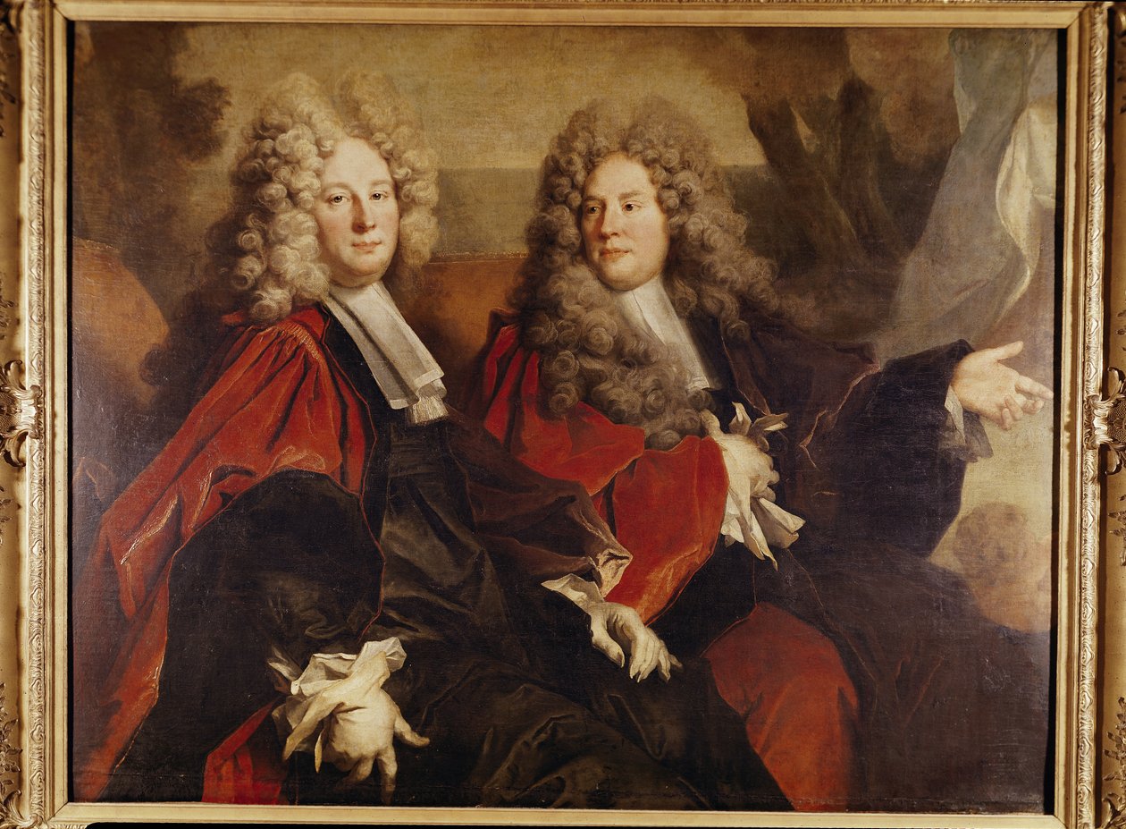 Retrato do vereador Hugues Desnots e do vereador Bouhet, eleito em 1702 de Nicolas de Largillière