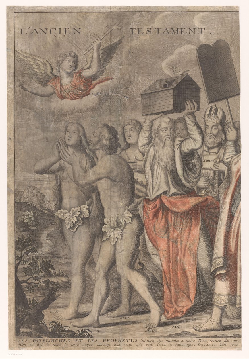Procissão triunfante de Cristo com figuras do Antigo e do Novo Testamento (primeira parte)
Le triomphe de Jesus Christ (título sobre o objecto) de Nicolas de Larmessin (I)