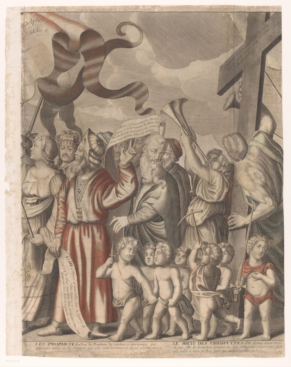 Procissão triunfante de Cristo com figuras do Antigo e do Novo Testamento (quarta parte)
Le triomphe de Jesus Christ (título sobre o objecto) de Nicolas de Larmessin (I)