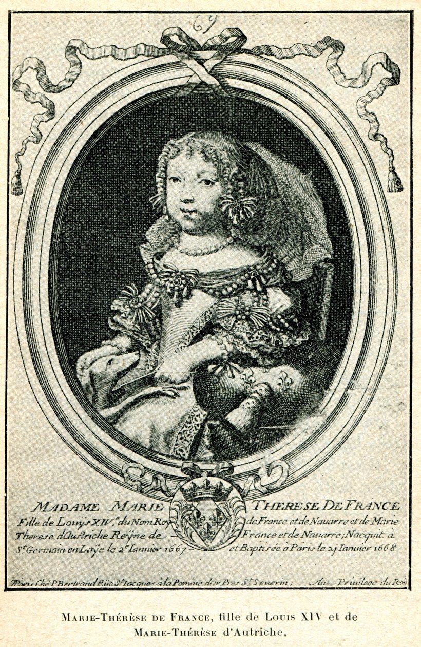 Cabanès, Educação dos Príncipes007 Marie-Thérèse de França em criança de Nicolas de Larmessin