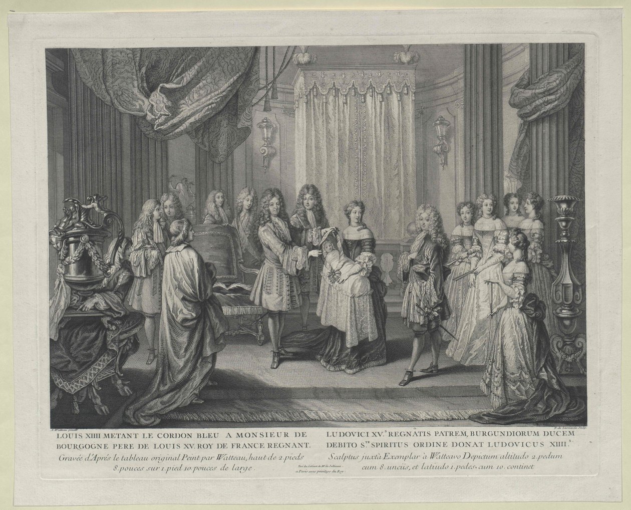 Rei de França Luís XIV (gravura) de Nicolas de Larmessin