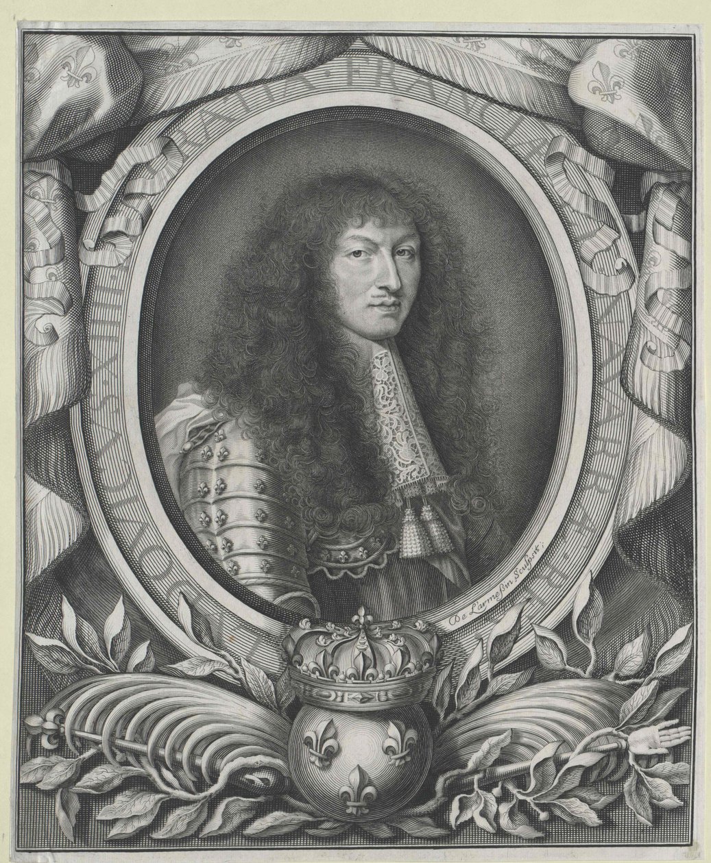 Rei de França Luís XIV (gravura) de Nicolas de Larmessin