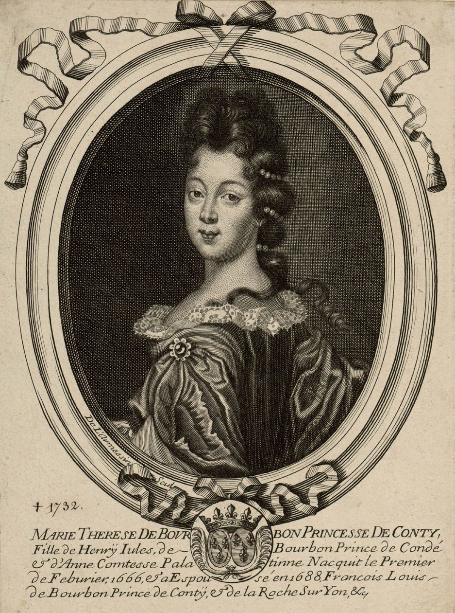 Marie Therese de Bourbon, Princesa de Conti de Nicolas de Larmessin
