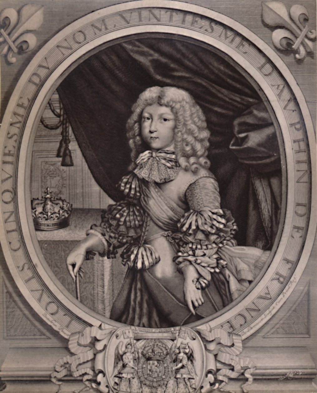 Louis da França, Grand Dauphin, quando criança, século XVII 1894 de Nicolas de Larmessin II