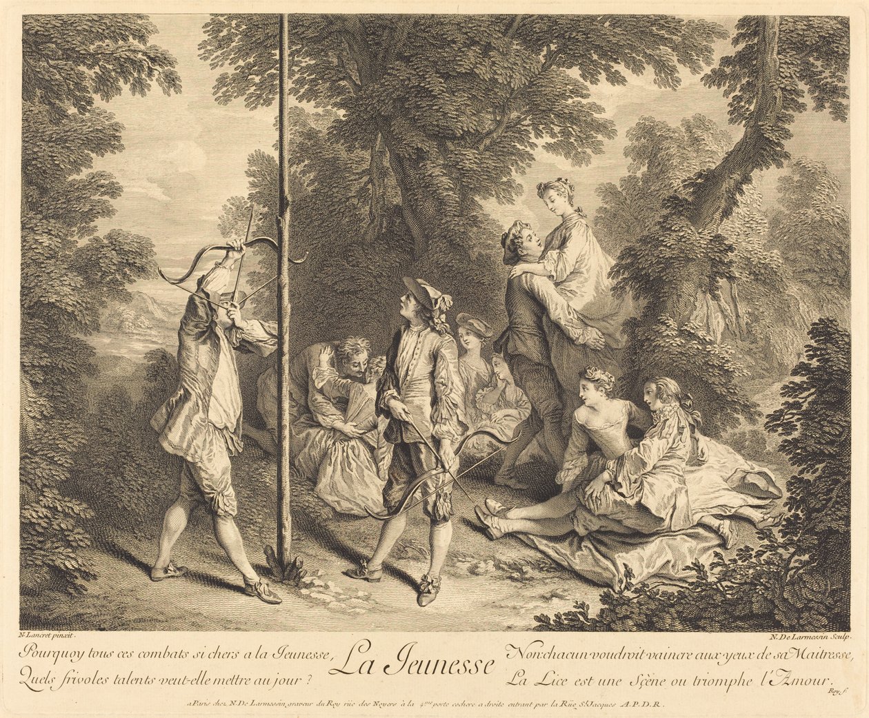 La jeunesse de Nicolas de Larmessin IV after Nicolas Lancret