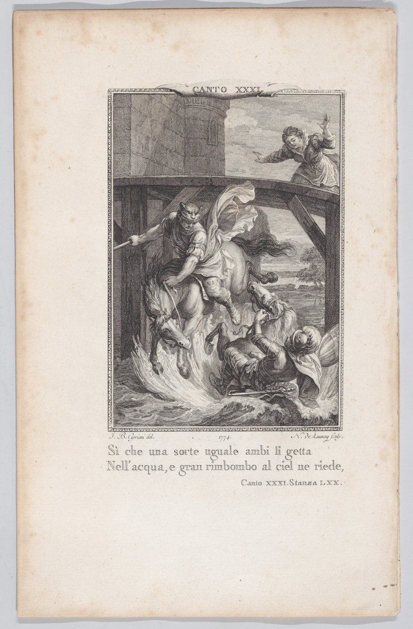 Canto 31, Sala 70, de Orlando Furioso, 1774., 1774. de Nicolas de Launay