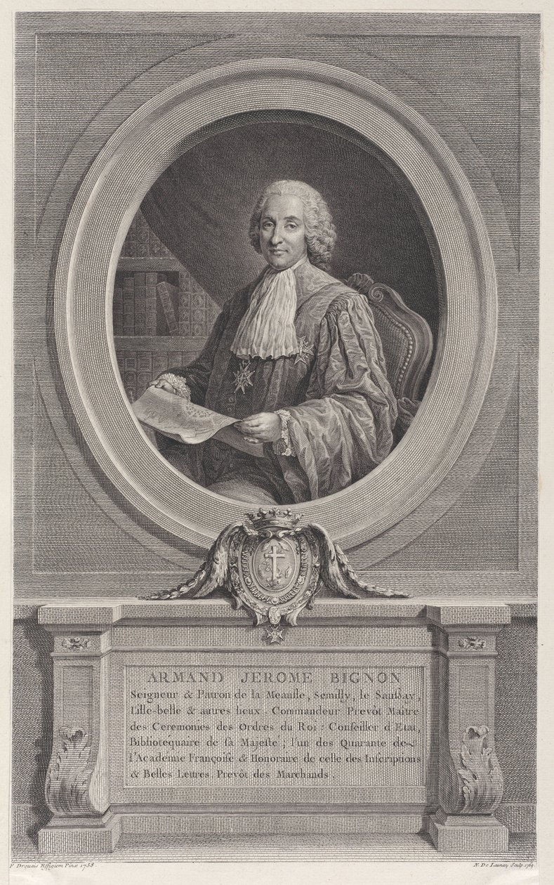 Retrato de Armand-Jerome Bignon, 1769., 1769. de Nicolas de Launay