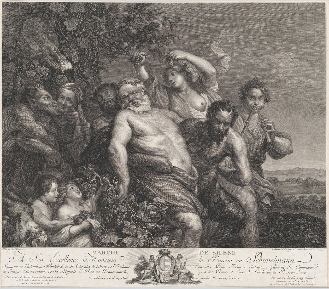 O triunfo de Sileno, 1775-78., 1775-78 de Nicolas de Launay