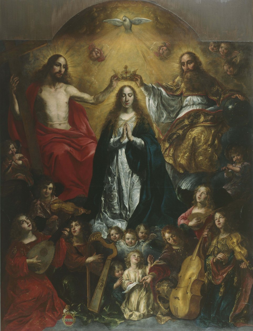A coroação de Maria de Nicolas de Liemaker