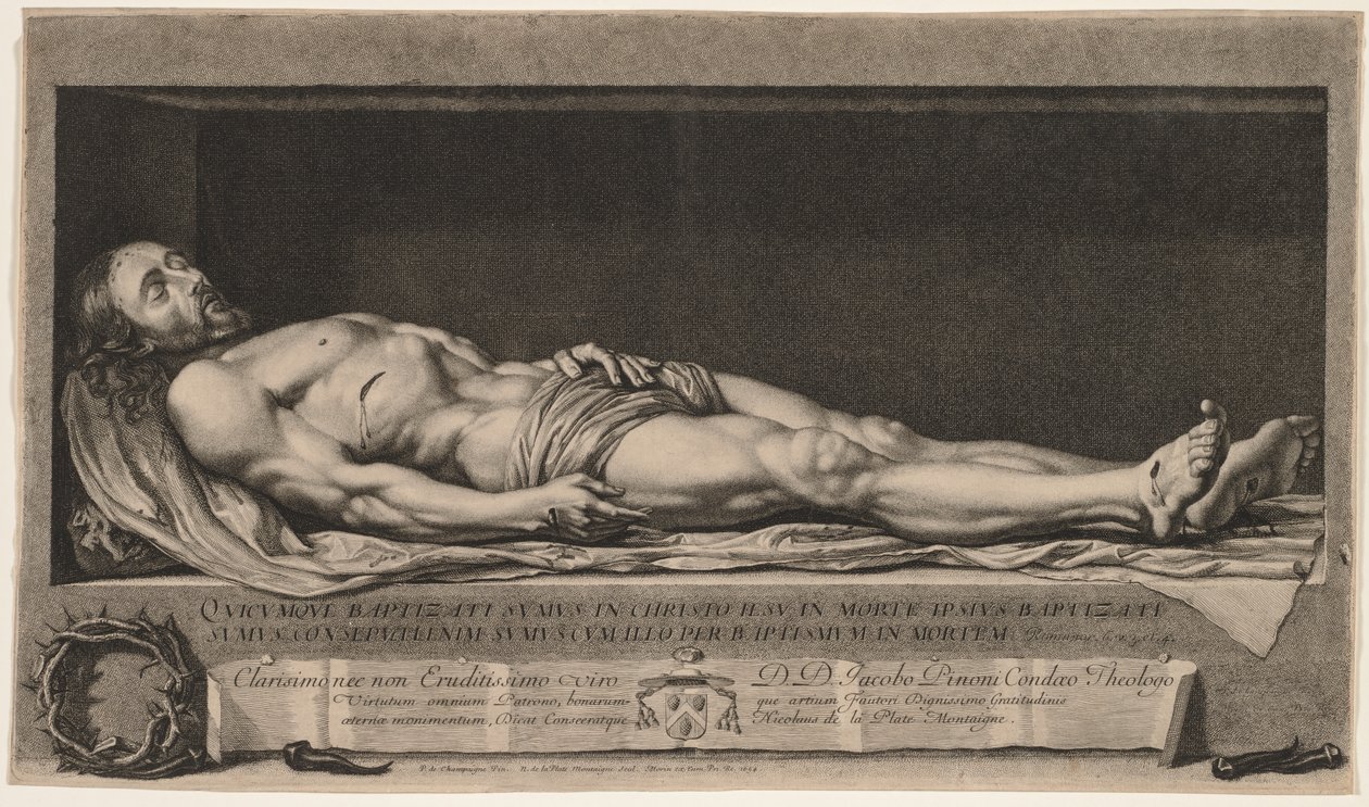 O Corpo de Cristo no Sepulcro de Nicolas de Platte Montagne