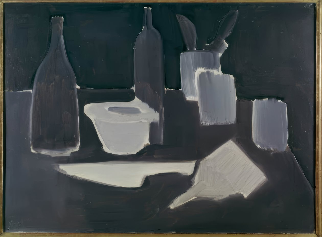 Natureza morta, grisaille de Nicolas de Staël