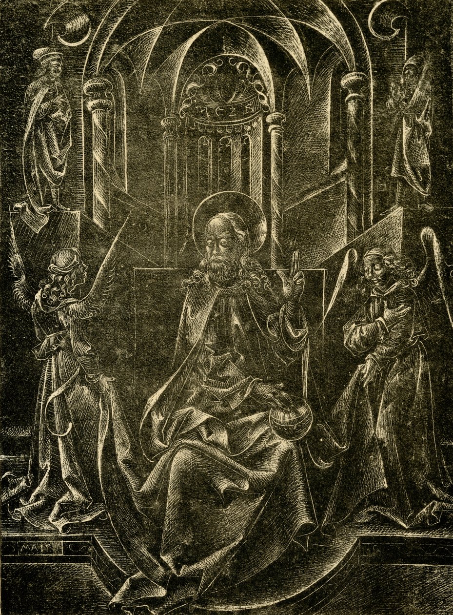 O salvador do mundo no trono de Nicolaus Alexander Mair von Landshut