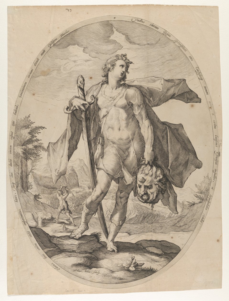 David de Heroes and Heroines of the Old Testament, ca. 1597., c. 1597. de Nicolaus Braeu