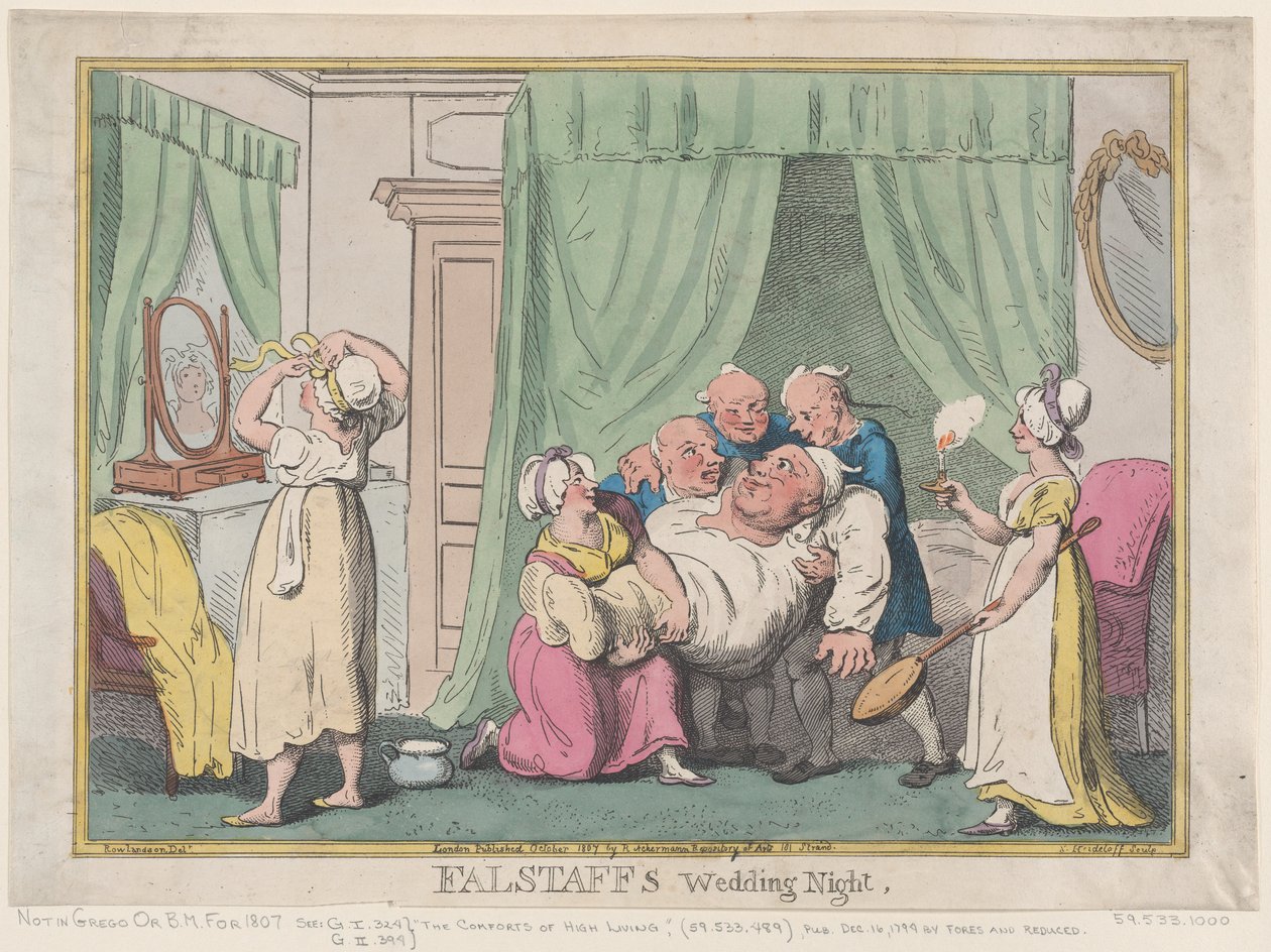 Noite de Núpcias de Falstaff, outubro de 1807., outubro de 1807. de Nicolaus Heideloff