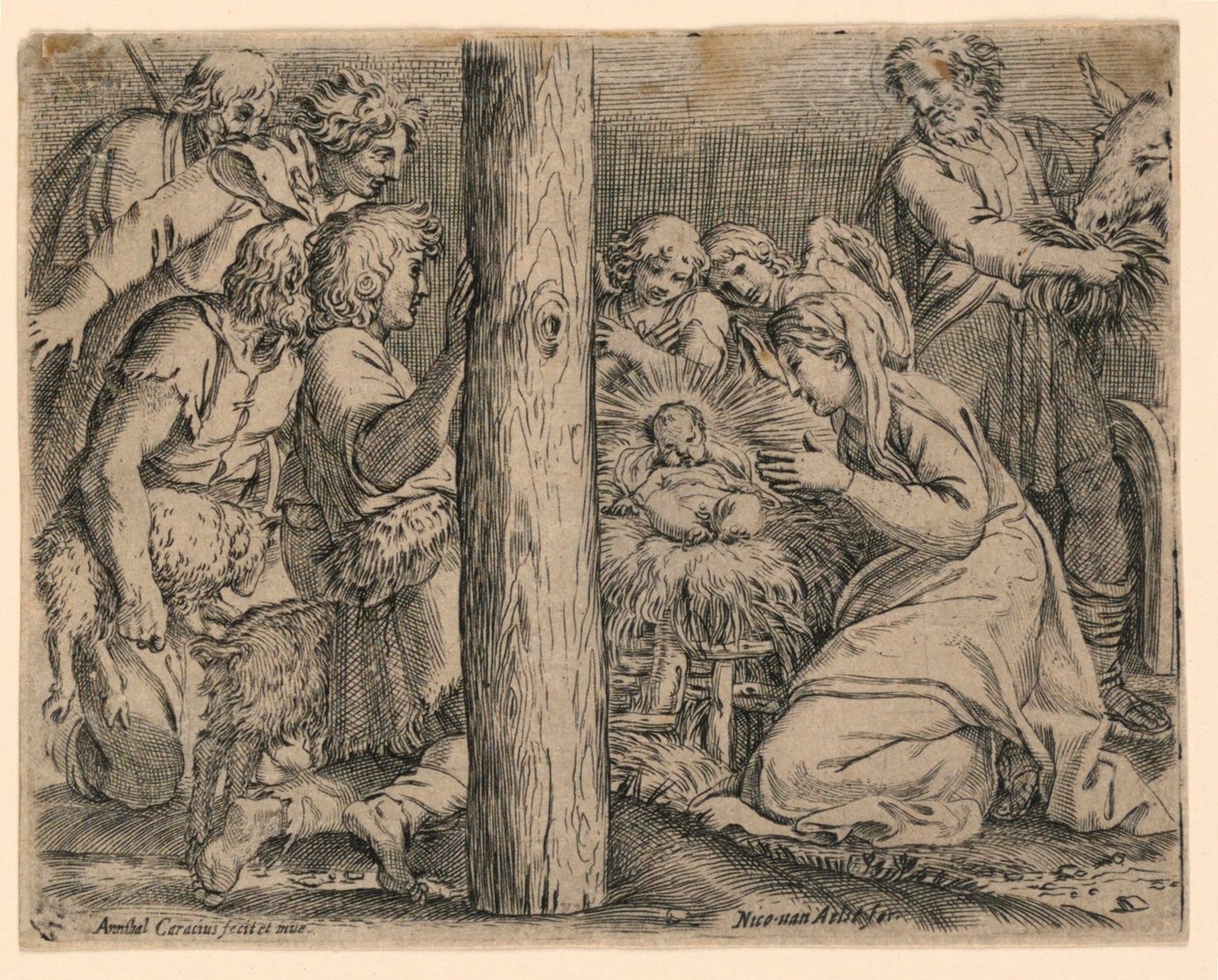 A adoração dos pastores de Nicolaus van Aelst