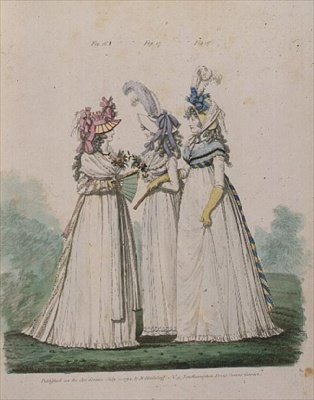 Vestidos de manhã, figos. 16 de Nicolaus von Heideloff
