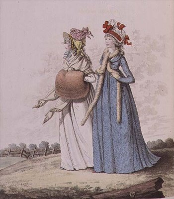 Vestidos de manhã, figos. 78 e 79 de Nikolaus Heideloff