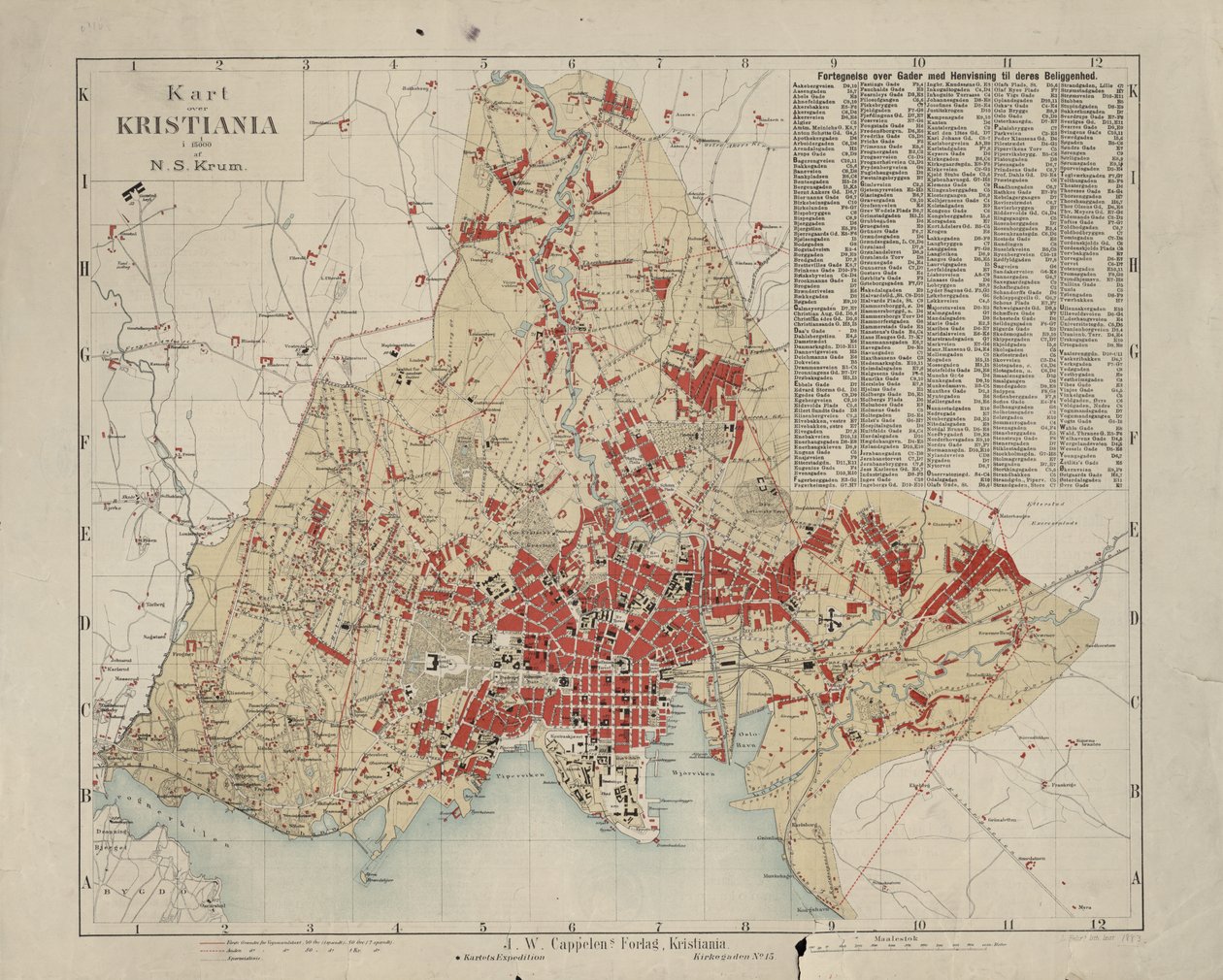 Mapa da coleção de mapas da Biblioteca Nacional de Nicolay Solner Krum