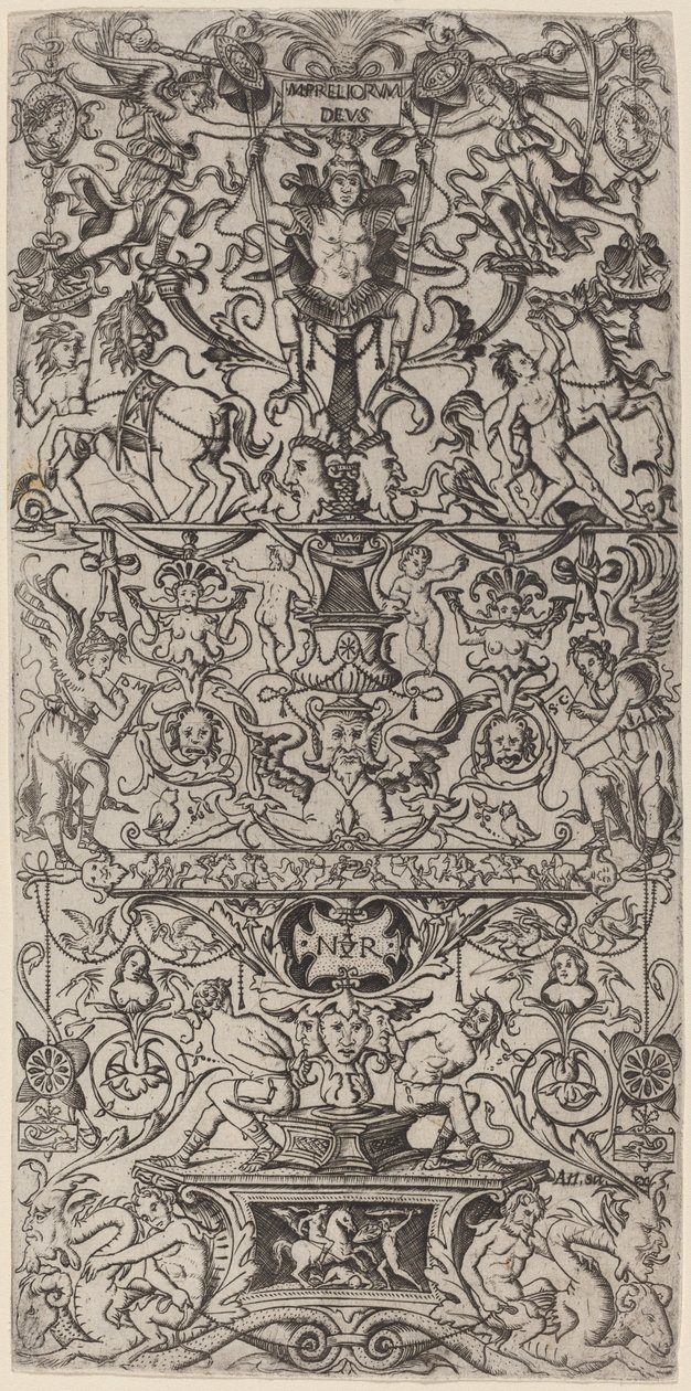 Painel Ornamental: Marte, Deus das Batalhas de Nicoletto da Modena