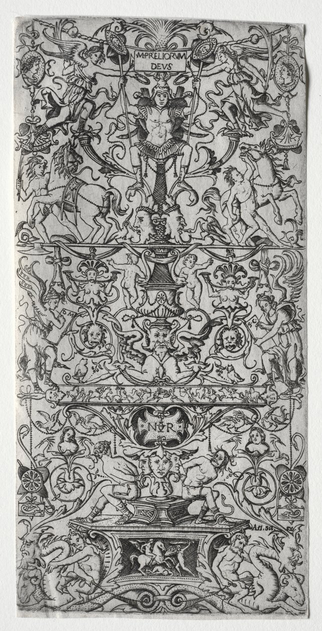 Painel Ornamental: Marte, Deus das Batalhas de Nicoletto da Modena