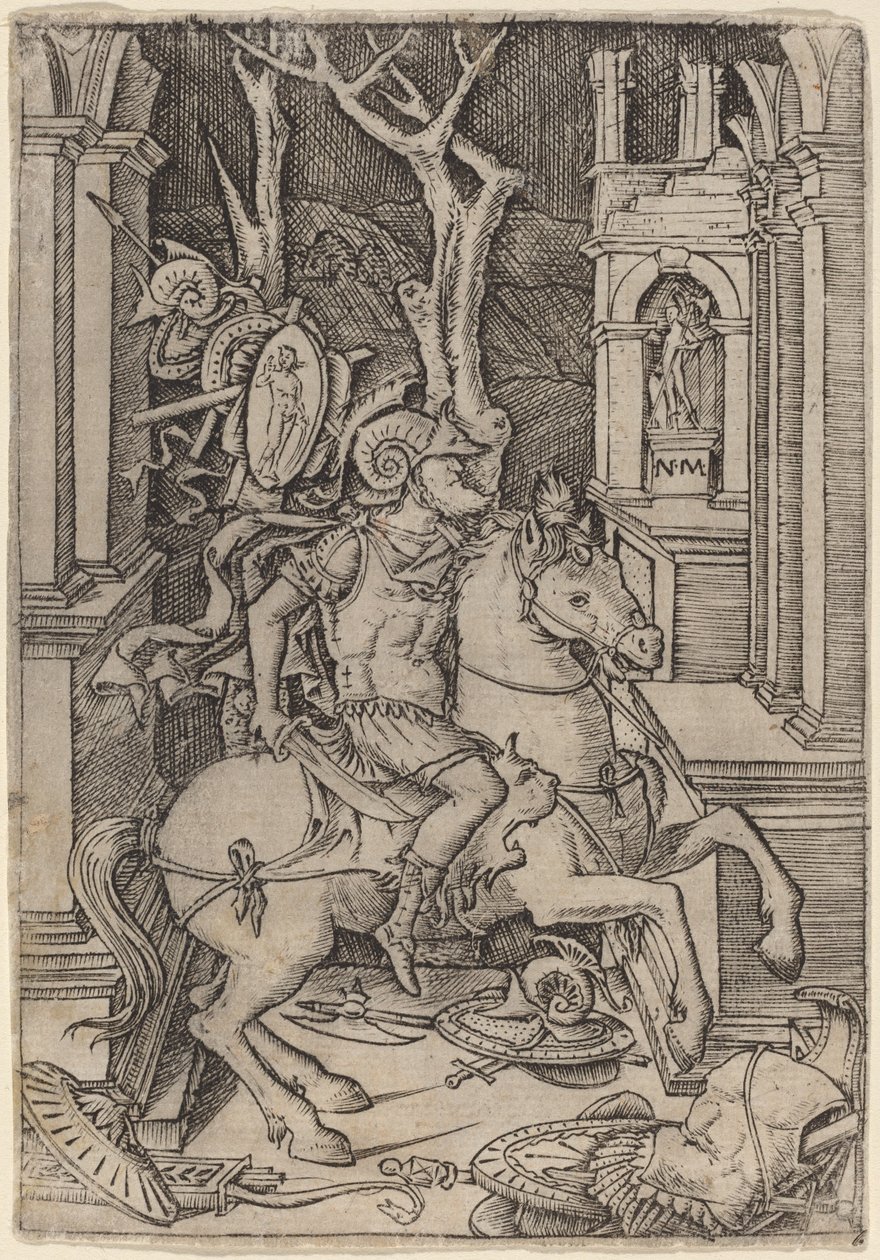 Guerreiro Romano de Nicoletto da Modena