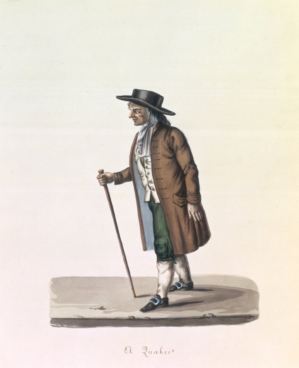 Um Quaker, c.1840 (par veja 90128) de Nicolino Calyo