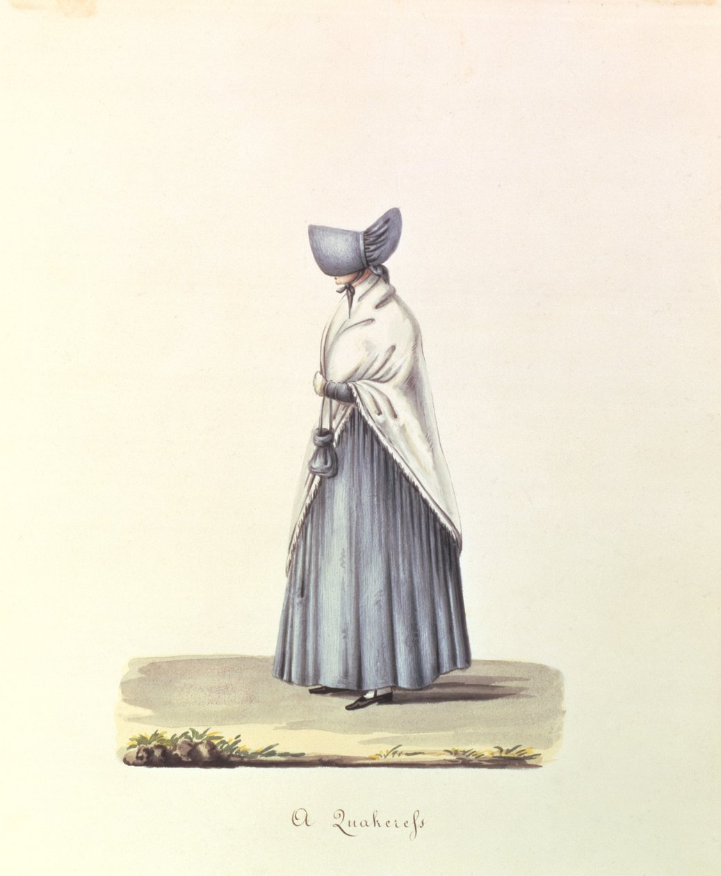 A Quakeress, c.1840-44 (para par, ver 90129) de Nicolino Calyo