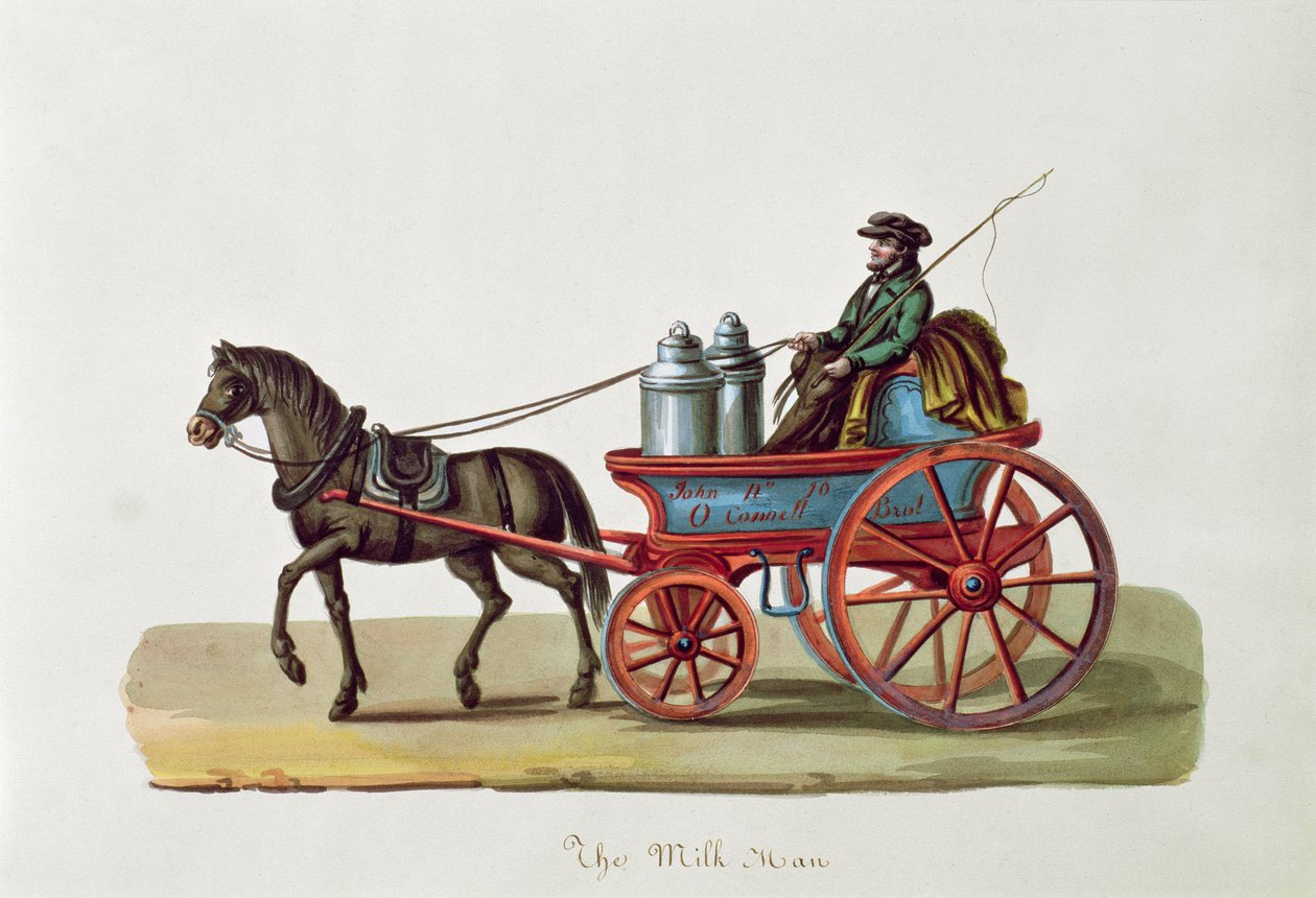 O homem do leite, c.1840-44 de Nicolino Calyo