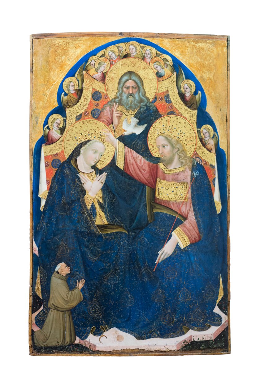 Coroação da Virgem com doador da ordem franciscana, Niccolo