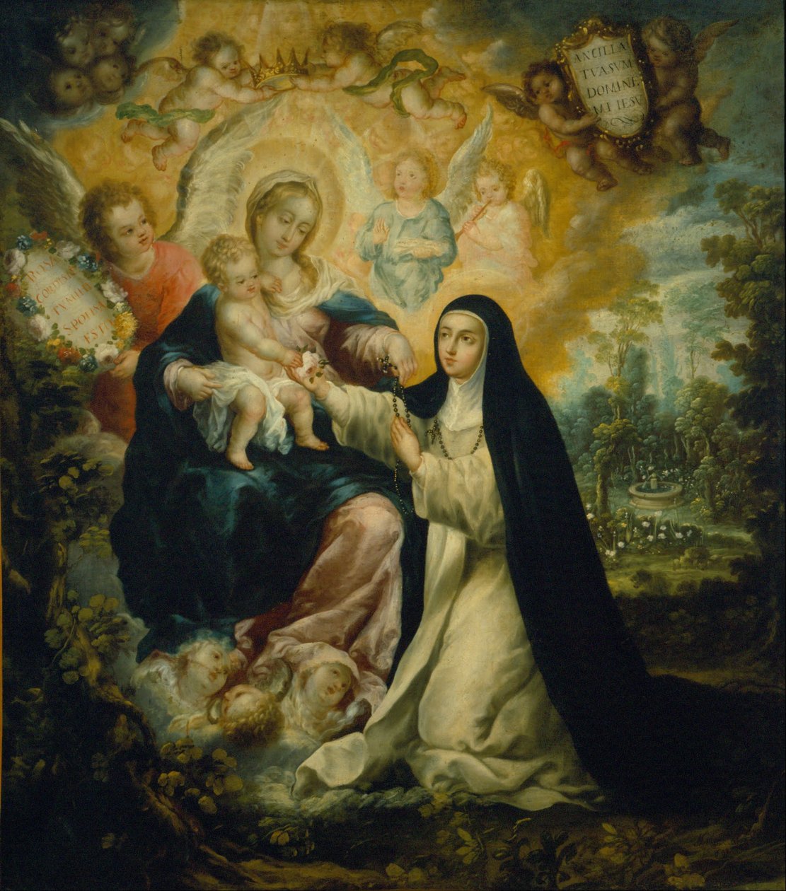 O noivado místico de Santa Rosa de Lima de Nicolás Correa