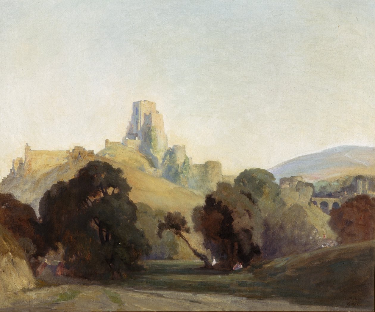 Castelo de Corfe, 1909 de Niels Moller Lund