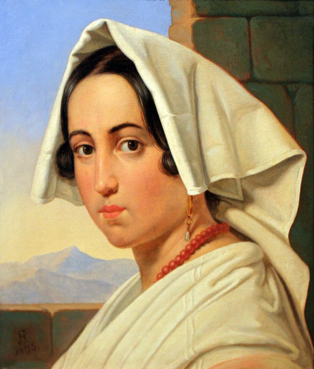 Retrato, de, um, jovem, italiano, mulher de Niels Simonsen