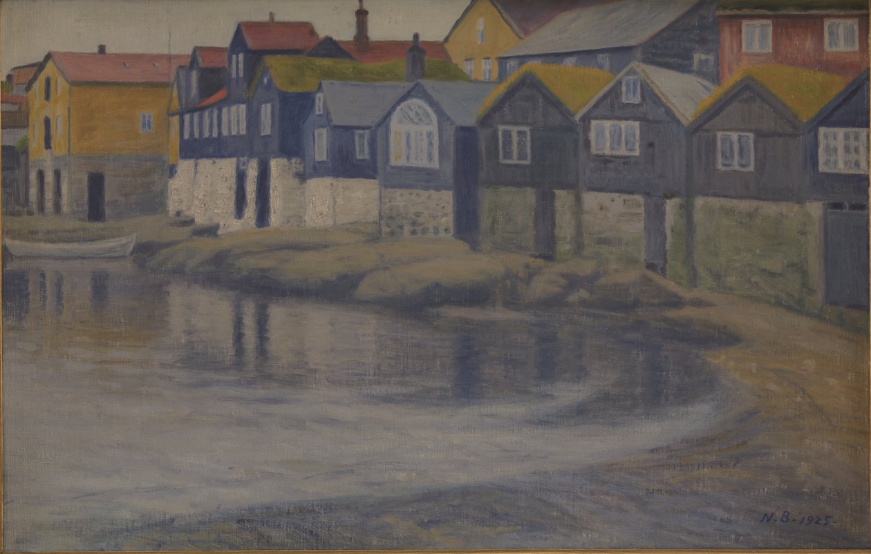 Casas antigas em Thorshavn de Niels Jakob Jakobsen Bjerre