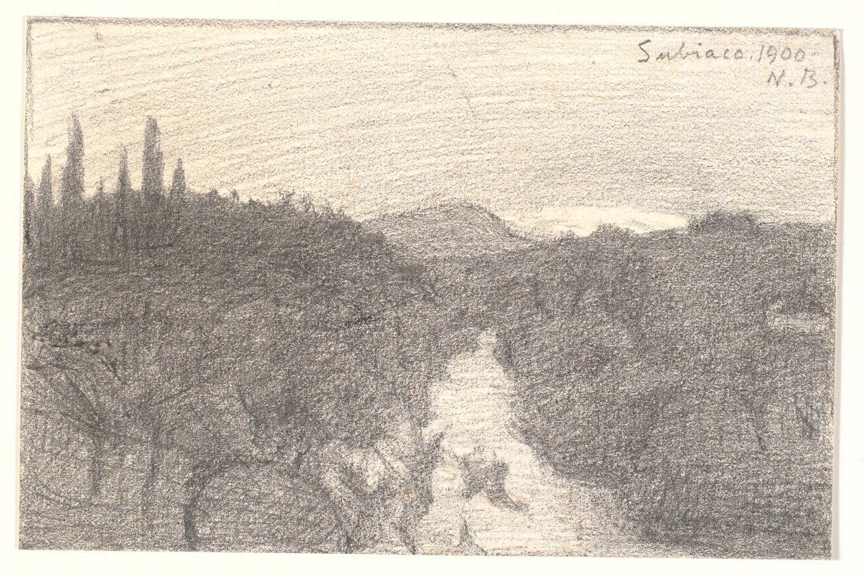 paisagem italiana de Niels Jakob Jakobsen Bjerre