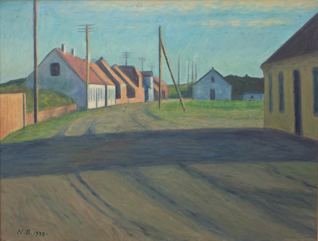 Estrada em uma pequena cidade. Strand de Niels Jakob Jakobsen Bjerre