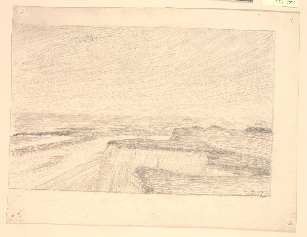 Vista sobre dunas e praia em Bovbjerg de Niels Jakob Jakobsen Bjerre
