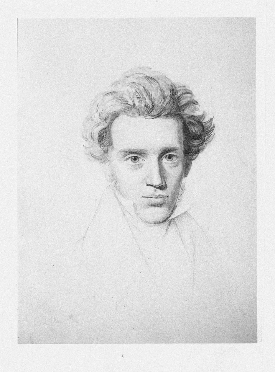 Søren Kierkegaard 1813-1855, c. 1840 de Niels Christian Kierkegaard