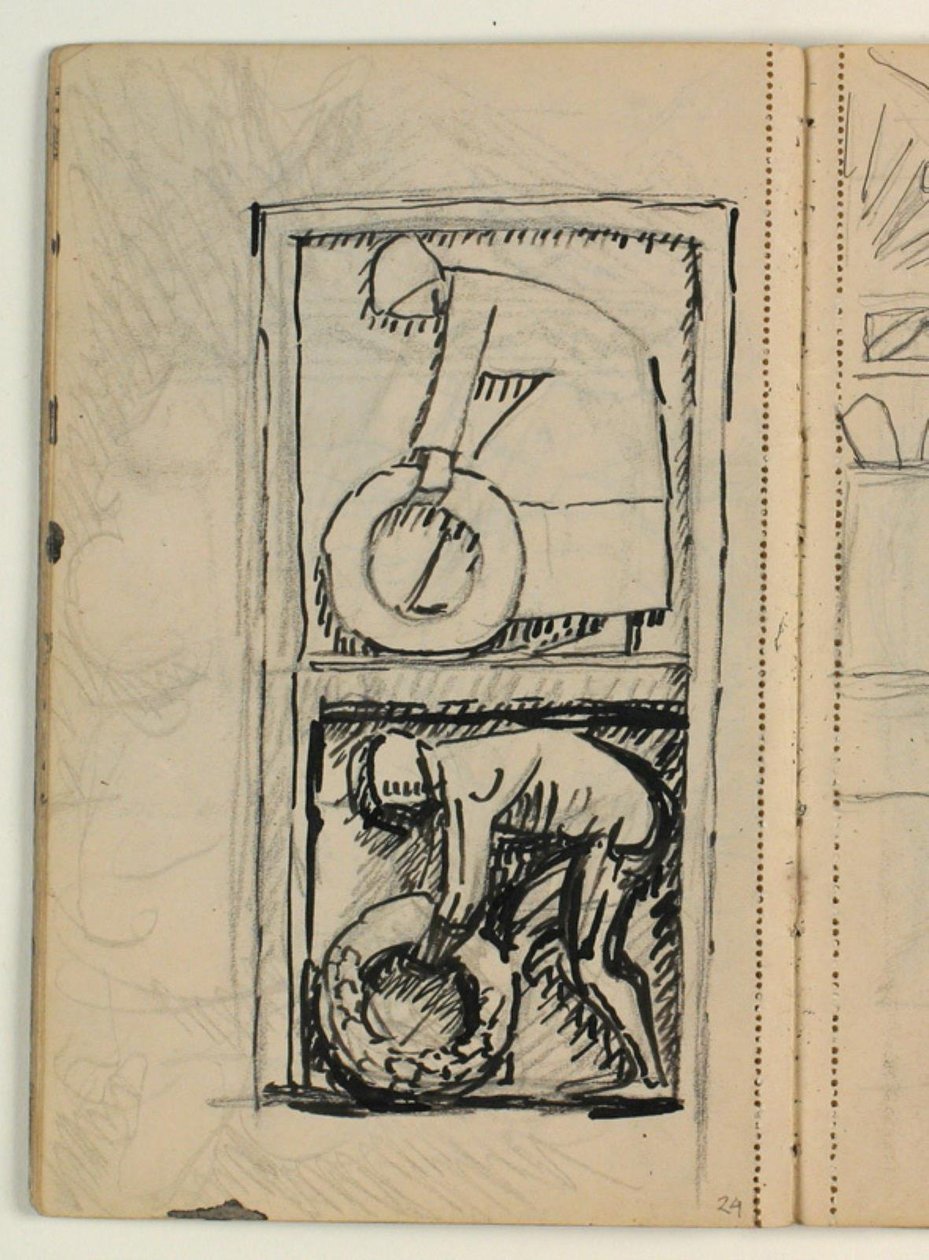 Rascunho para a lápide de Poul S. Christiansen de Niels Larsen Stevns