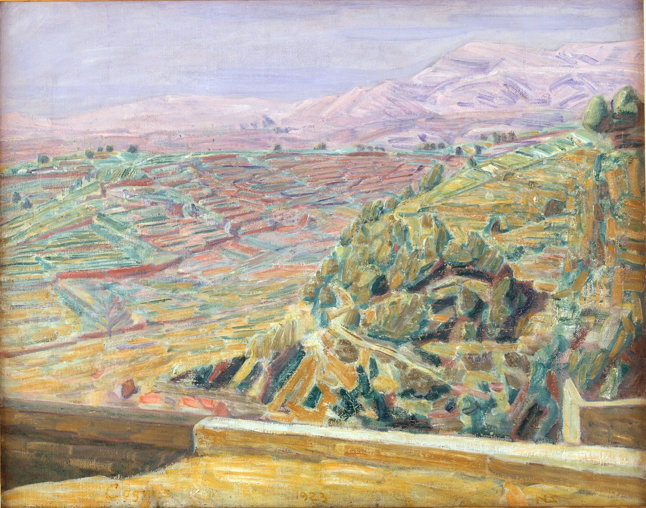 Vista da Praça do Castelo, Cagnes de Niels Larsen Stevns