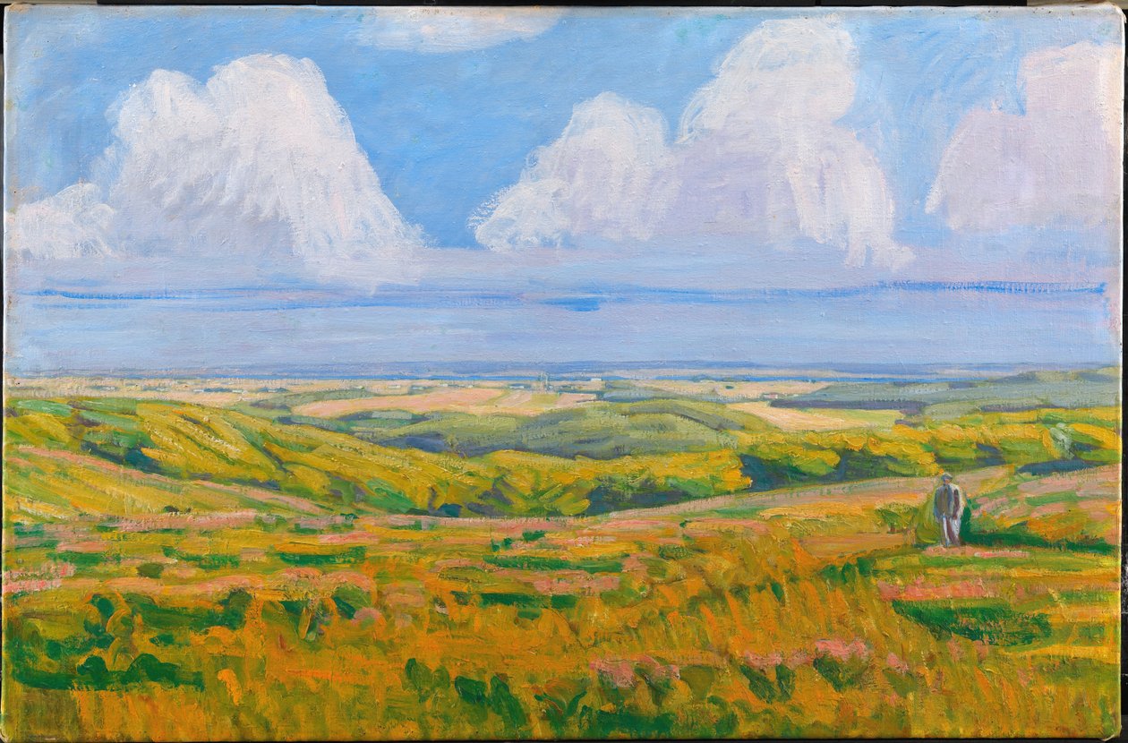 Vista de Korsdalen. Colinas do Martelo de Niels Larsen Stevns