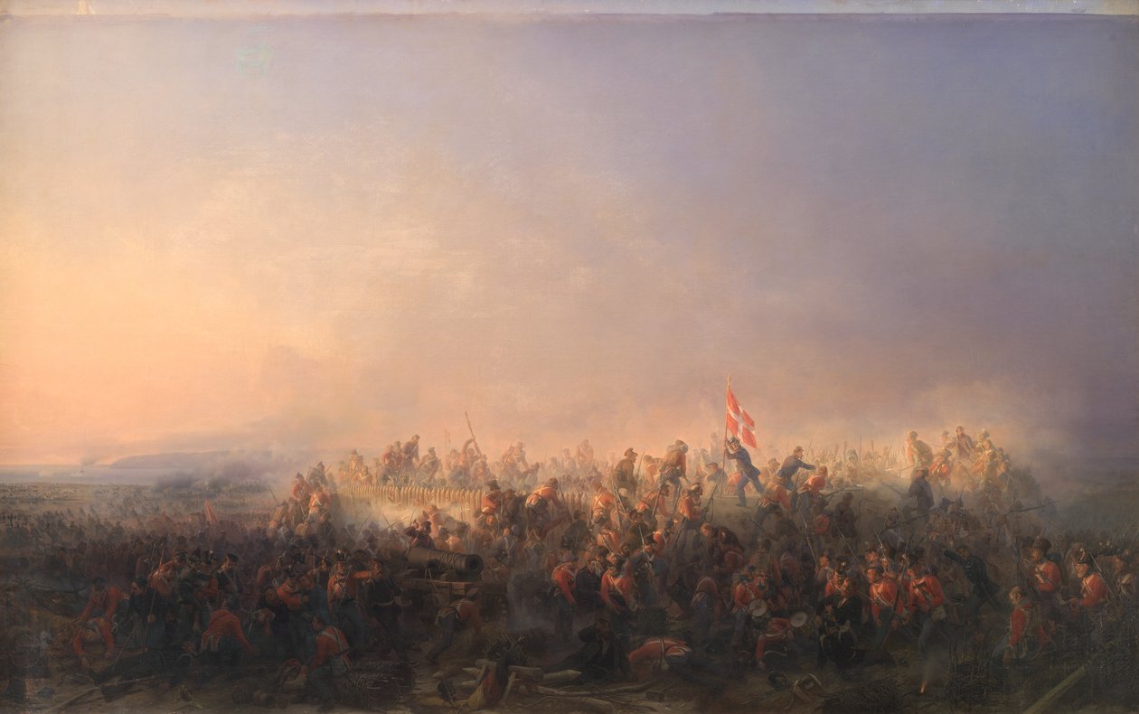 A Batalha de Fredericia em 6 de julho de 1849 de Niels Simonsen