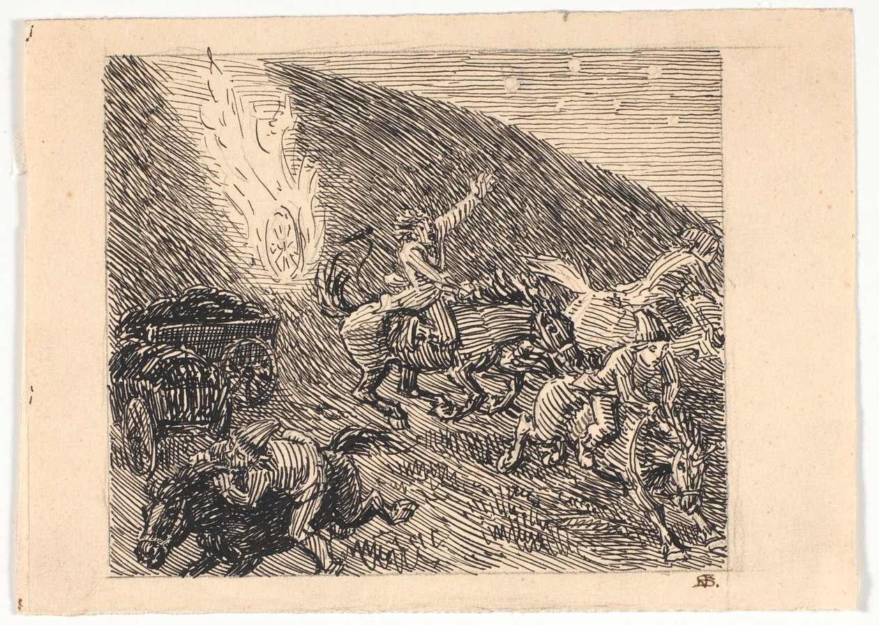 Preparação para os frontões em Brunde de Niels Skovgaard