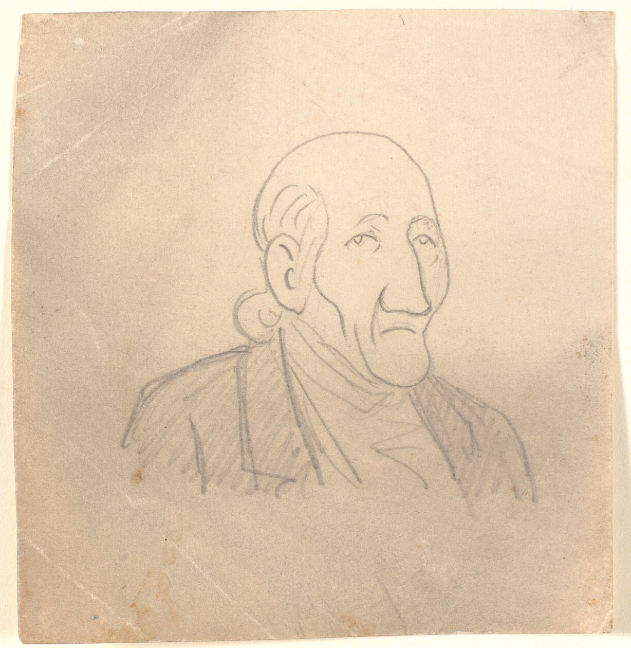 Retrato caricaturado do velho de Niels Skovgaard