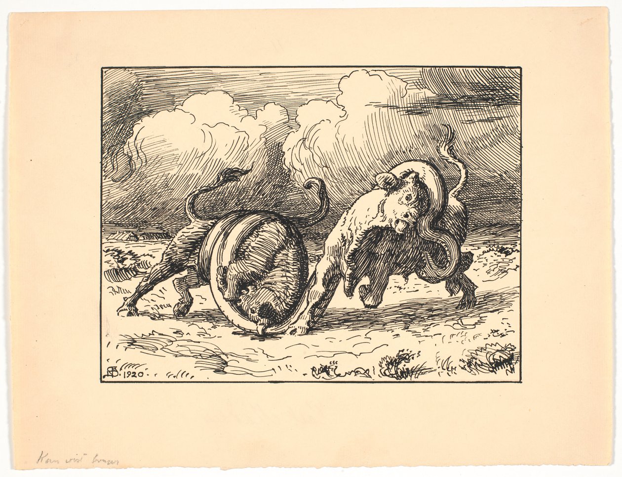 Os Lindormen em Brande de Niels Skovgaard