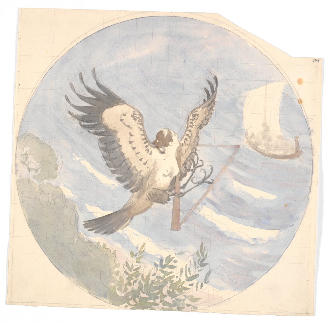 Ulisses navega pela ilha das sereias de Niels Skovgaard