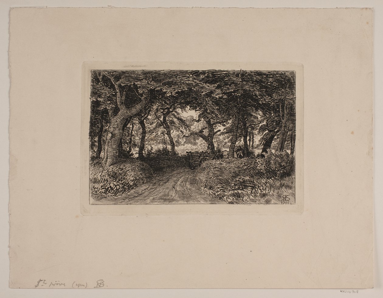Transporte em uma estrada de floresta de Niels Skovgaard