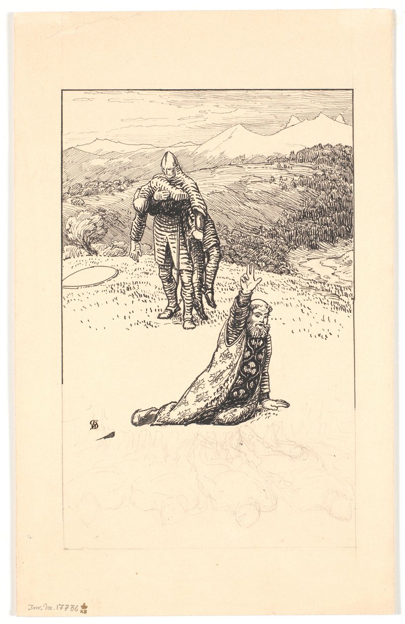 Morte do Arcebispo Turpin de Niels Skovgaard