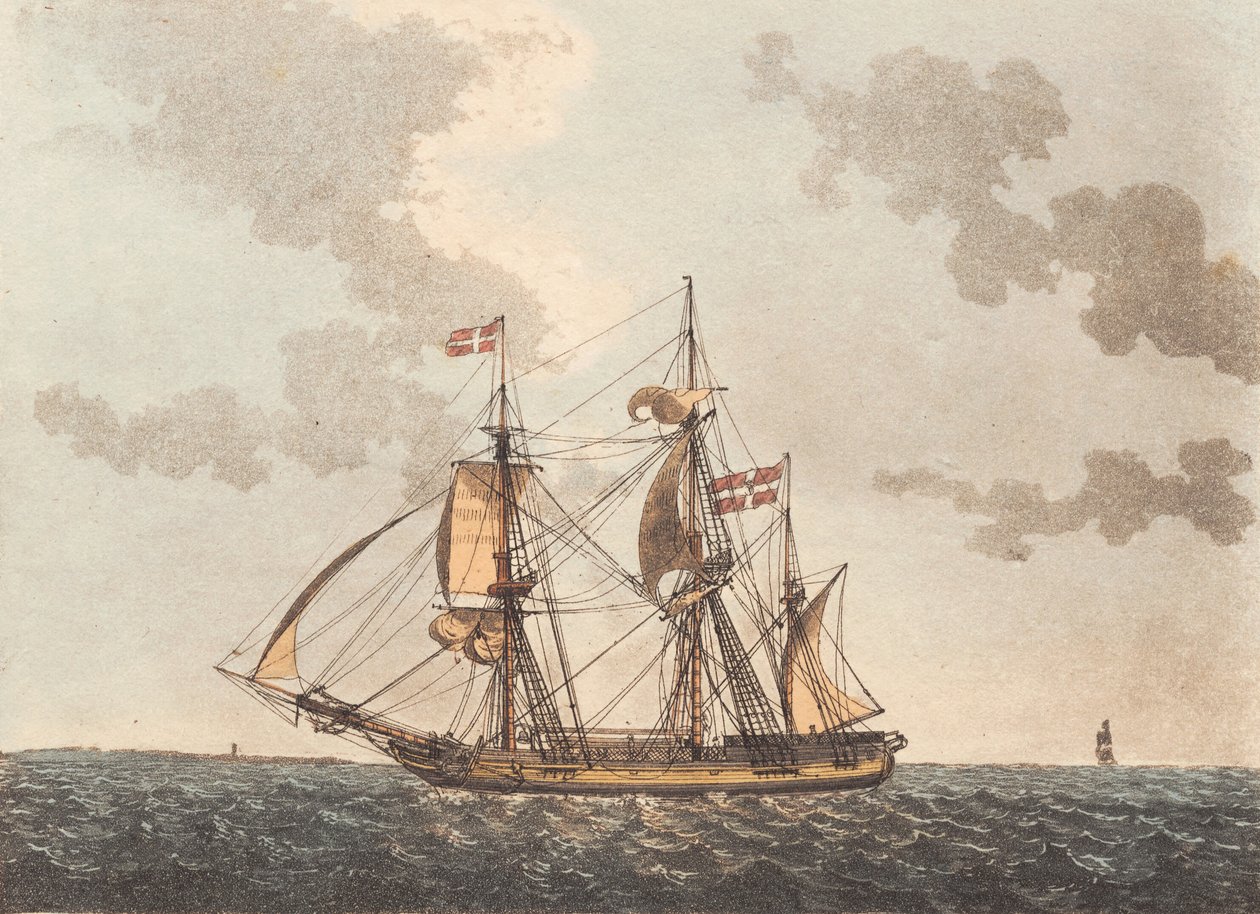 Um navio de casca procurando porto de Niels Truslew