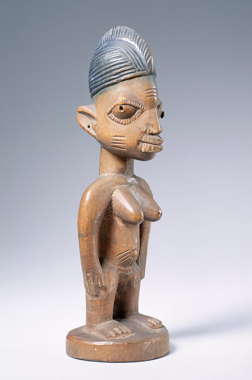 Figura da Memória de Ere Ibeji, Cultura Yoruba (madeira) (ver também 181682) de Nigerian